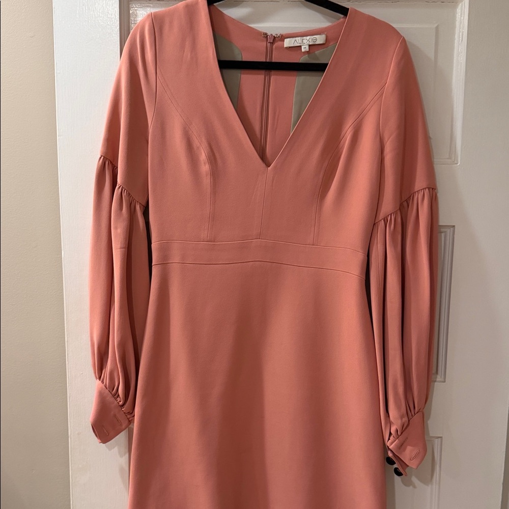 Alexis Coral Long Sleeve Dress